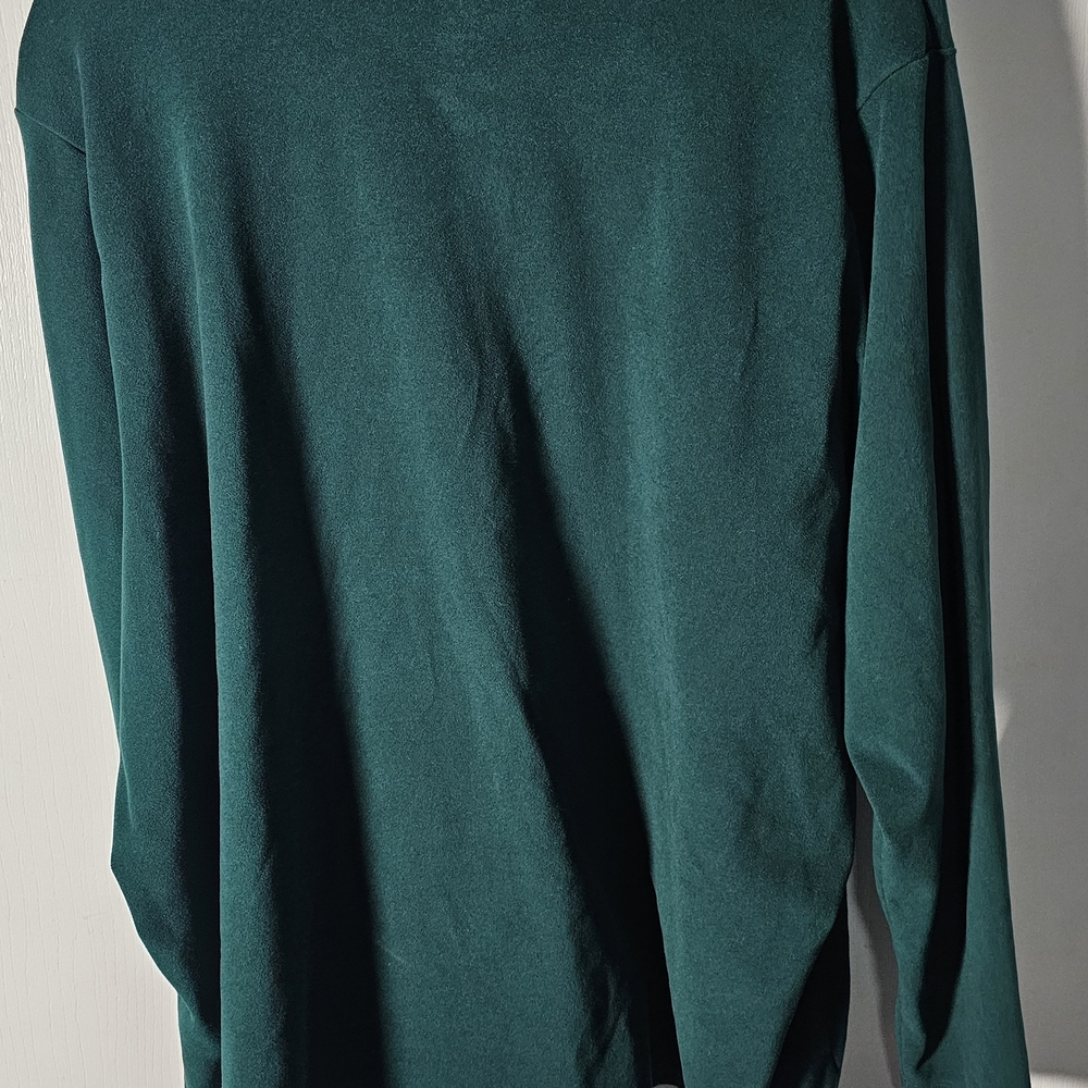 TORRID SIZE 3 Happy Camper Women's Quarter-Zip Pullover Sweater Dark Green - Picture 6 of 8